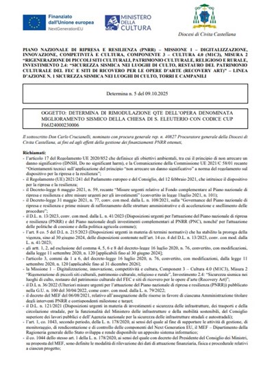 Determina n.5 - PNRR